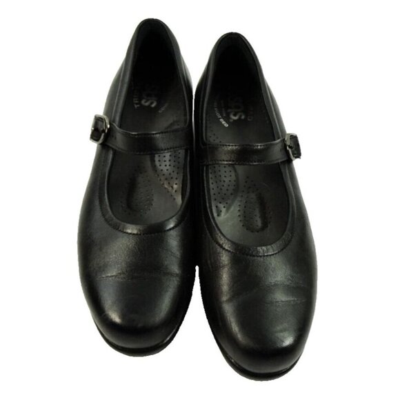 Tripad Sas Womens Size 7 N Narrow Mary Jane Black Dress Shoes Strap Made in USA - Picture 2 of 11
